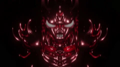 Metallic Grasshopper Man VJ Loop 4K Stock Footage 133617903