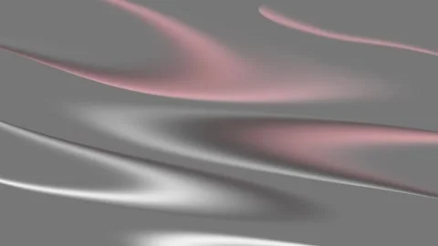 Metallic gray liquid wave motion background with soft pink highlights, luxury s 库存影片 339263871