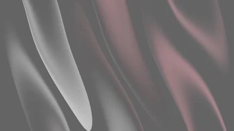 Metallic gray satin fabric waves motion background with soft pink highlights, l Stock Footage 339263838