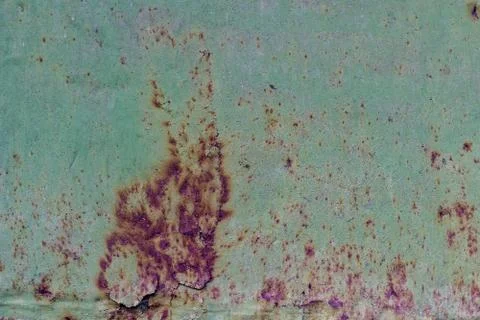 Metallic green background with rust, texture. Stock-Fotos