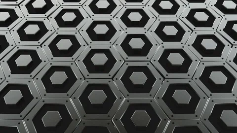 Metallic Grid Animation Stock Footage 83712039