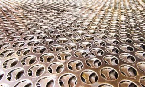 Metallic grid texture Stock Photos