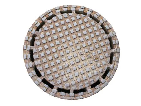 Metallic hatch isolated Stock Photos