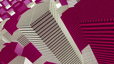 Metallic Hexa Background 1 Video stock 140328873