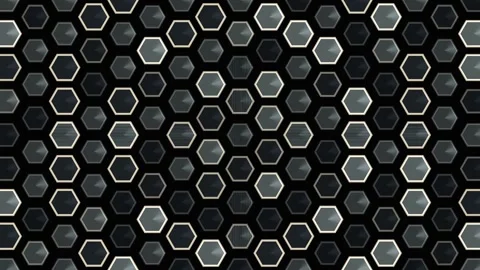 Metallic Hexagonal Pattern Background  This design Stock Footage 341709231
