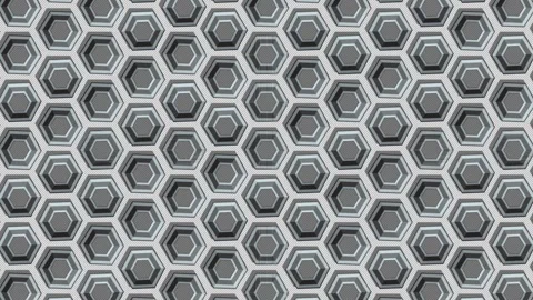 Metallic Hexagonal Pattern Background Stock Footage 341767066