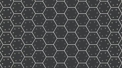 Metallic Hexagonal Pattern Background Seamless Loop Stock Footage 341706782