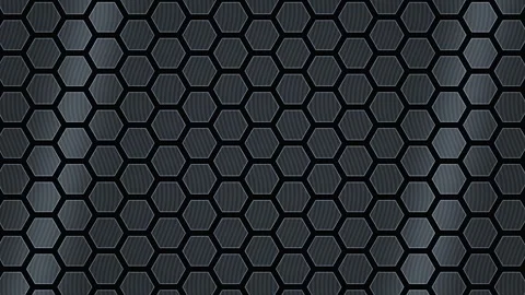 Metallic Hexagonal Pattern Background Seamless Loop Stock Footage 341737471