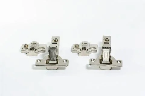 Metallic hinge systems Foto stock