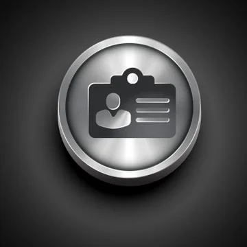 Metallic identity card Stock-Illustration