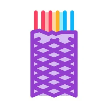 Metallic insulation shield cable color icon vector illustration Stock Illustration