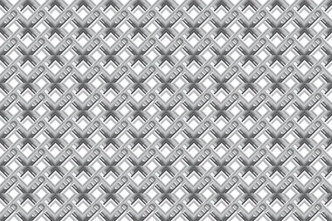 Metallic Interlocking Diamond Mesh Background Modern Geometric Metal Texture Stock Illustration
