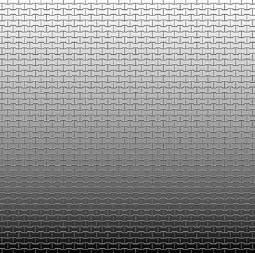 Metallic interlocking tiles creating gradient background texture Illustrazione stock