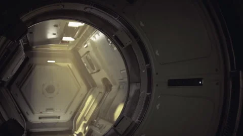 Metallic layered dome showcases ambient illumination and hazy environment Stock Footage 338339955