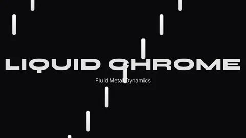 Metallic Liquid Chrome Flow Abstract Background for Design and Graphics Stock Footage 337655606