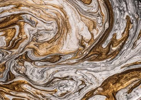 Metallic liquid surface texture Stock Photos