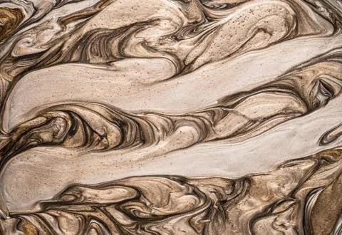 Metallic liquid surface texture Stock Photos