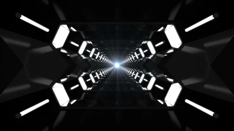 Metallic Loop Background Tunnel Video stock 99370019