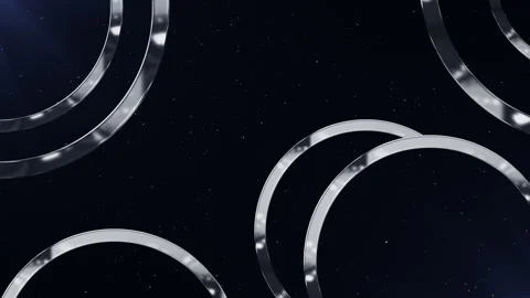 Metallic Luxury Rounds Background Video stock 247490855