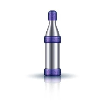 Metallic with marbled elements bottle isolated on white background. Vector il Stock Illustration