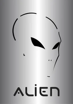 Metallic mask, Alien.Demon,phantom. ghost Stock Illustration