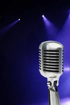 Metallic Microphone Stock Photos