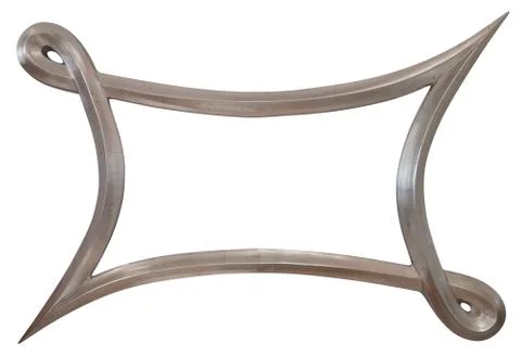 Metallic Mirror Frame Cutout Stock Photos