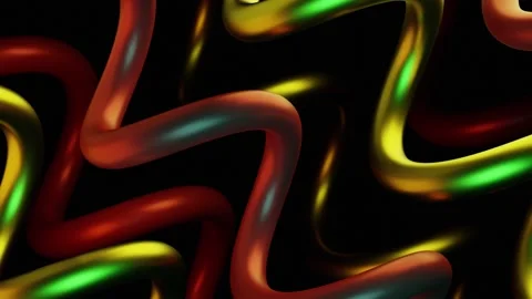 Metallic Modern Sticks Spring Abstract Loop Background: Red, Yellow, Green .. Video stock 337601957