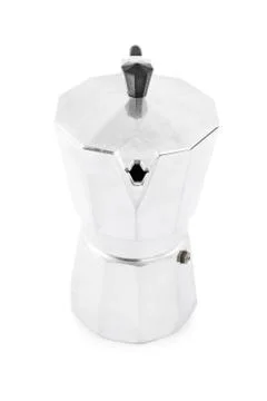 Metallic moka maker Stock Photos