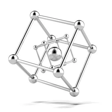 Metallic molecule structure Stock-Illustration