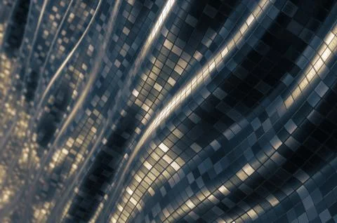 Metallic mosaic pattern abstract soft background Stock Illustration