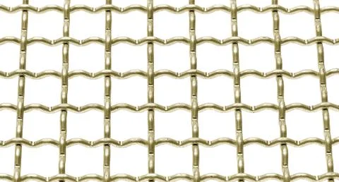 Metallic net with white background Stock Photos
