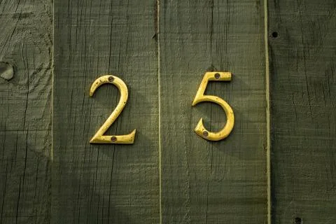 Metallic numbers Stock Photos