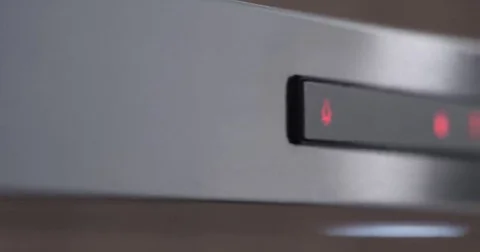 Metallic Oven Front Panel Stock Footage 69319579