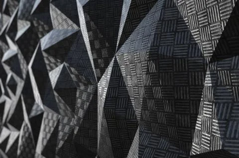 Metallic pattern abstract geometric background Stock Illustration