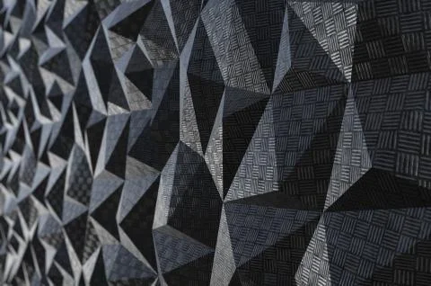 Metallic pattern abstract geometric background Stock Illustration