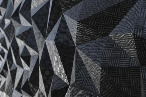 Metallic pattern abstract geometric background Stock Illustration