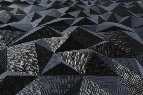 Metallic pattern abstract geometric background Illustrazione stock