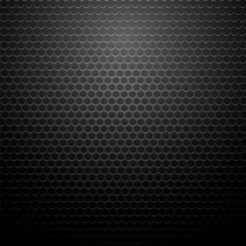 Metallic Perforated Texture. Dark Carbon Pattern Illustrazione stock