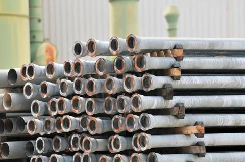 Metallic pipes Stock Photos
