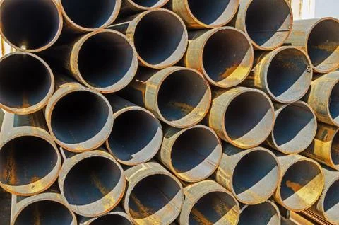 Metallic pipes Stock Photos