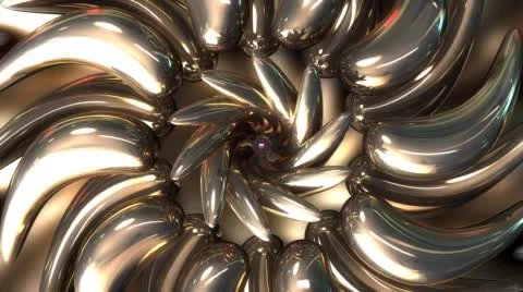 Metallic Platinum Flower Stock Footage 50301417