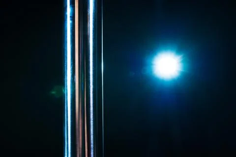 Metallic pole 스톡 사진
