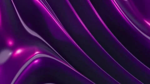 Metallic purple waves fluid motion abstract background Stock Footage 327473898