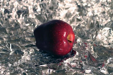 The metallic red Apple Stock Photos