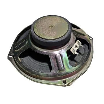 Metallic Round Loudspeaker Driver Back View 스톡 사진