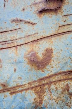 Metallic rust texture with heart shape Stock Photos
