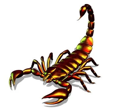 Metallic Scorpion Stock Illustration