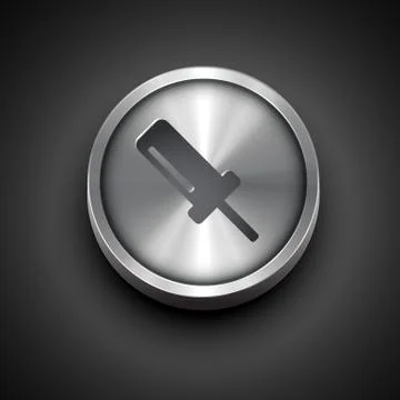 Metallic screw icon Stock Illustration