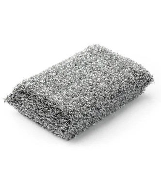 Metallic scrub sponge Stock Photos